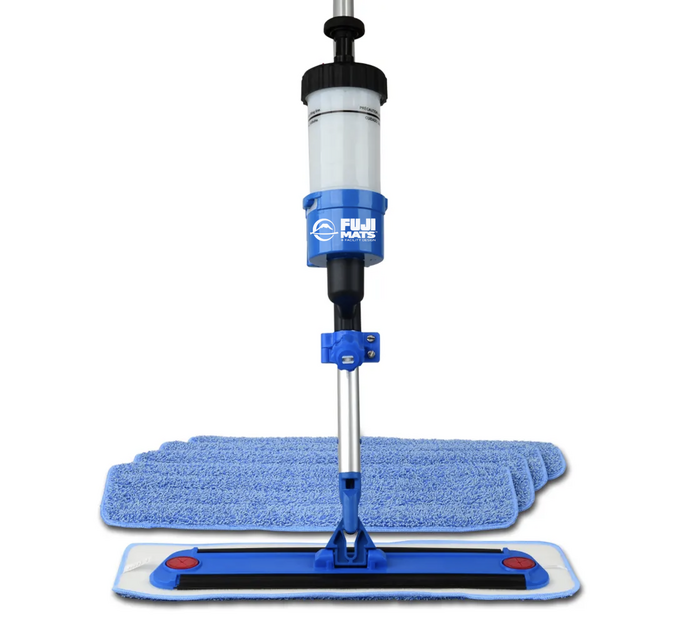 Fuji Speed Mat Mop front view with pads
